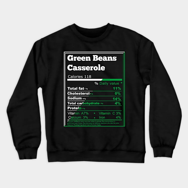 Green Beans Casserole Crewneck Sweatshirt by Flipodesigner